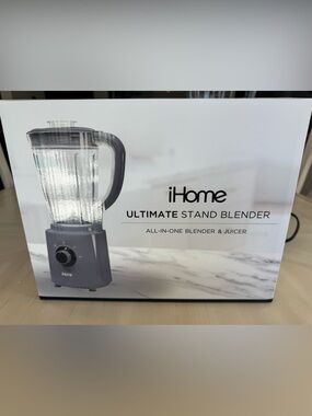 iHome Ultimate Stand Blender & Juicer Grey Multifunction 3-Speed NEW in Box